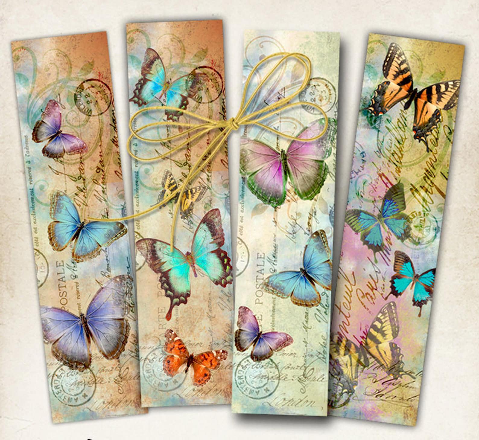 Printable Butterfly Bookmark Template