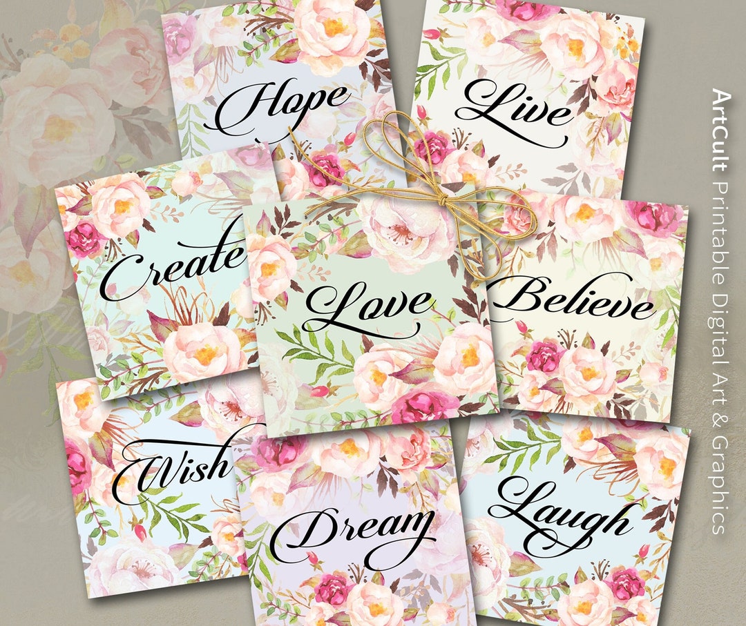 4x4 Inch Printable PNG + JPG Format Digital Download for Coasters ...