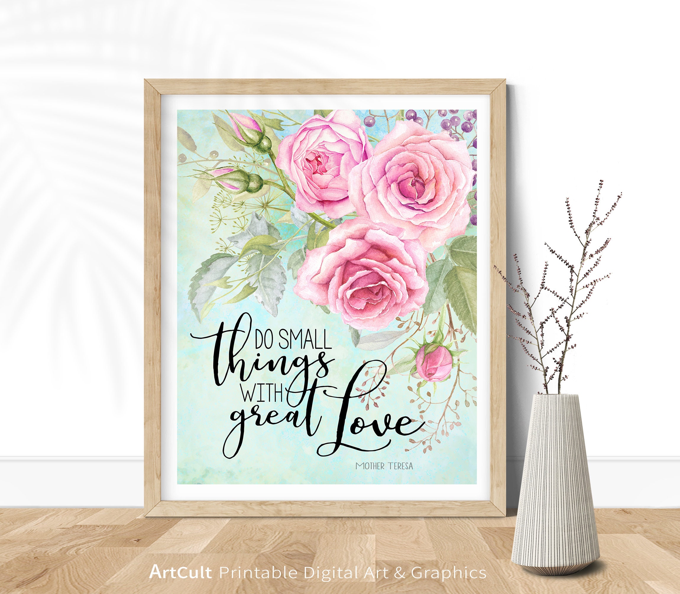 Printable Artwork do Small Things With Great Love | Etsy