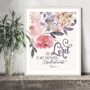 Printable Wall Art Digital Download Bible Verse Inspirational - Etsy