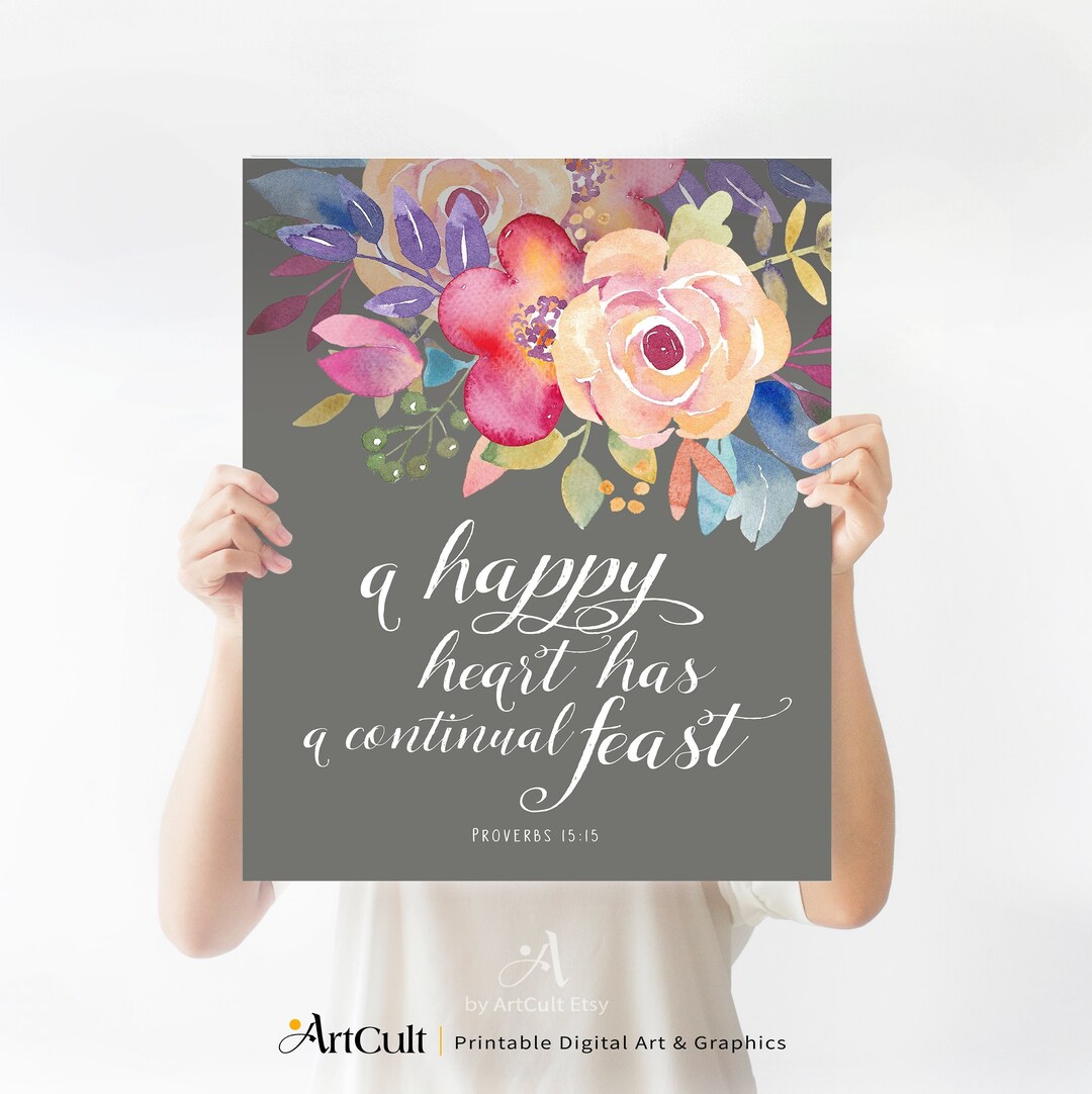 Printable Wall Art Instant Digital Download Print Scripture Bible Verse ...