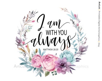 PNG file for Sublimation Digital Download Bible Verse 12x12" for t-shirts, mugs, totes, pillow covers, prayer journals, wall art etc. - No.1