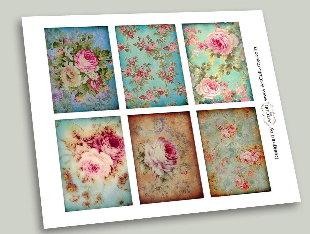 Twelve Printable 2.5x3.5 Size Images ELEGANZA Etsy