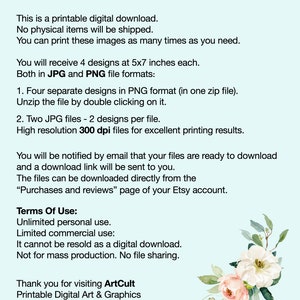 Printable Antique Style BIBLE VERSES #2 - PNG 5x7 Inch Size Designs for ...