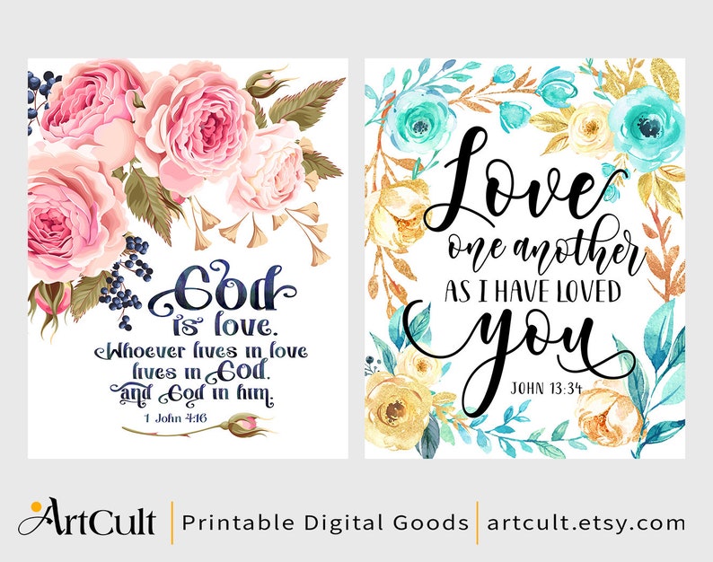 Printable Bible Verses 18 Large Size Artworks GREAT BUNDLE Set - Etsy