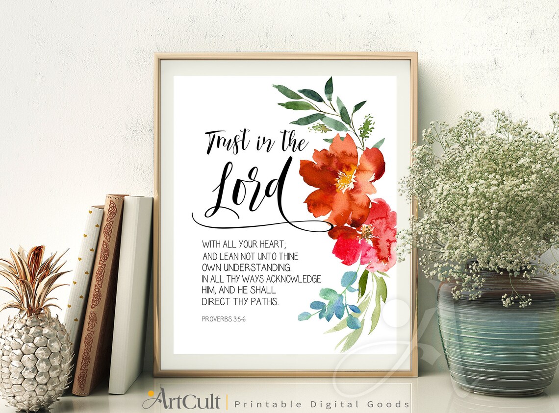 Printable Artwork Instant Digital Download Bible Verse - Etsy