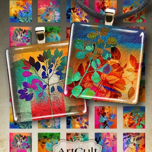 Printable Download 1x1 inch and 7/8x7/8 inch size Images SUMMER PROMISES Digital Collage Sheets for pendants magnets scrapbooking journaling