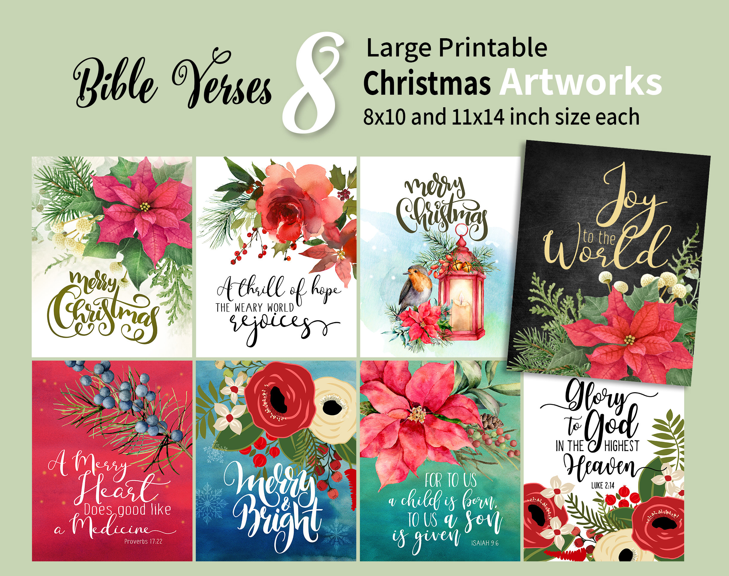 Christmas Scriptures Script Printable Christmas Bible Verses