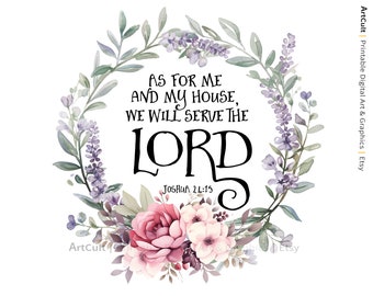 PNG file for Sublimation Digital Download Bible Verse 12x12" for t-shirts, mugs, totes, pillow covers, prayer journals, wall art etc. - No13