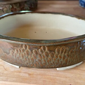Exotic Hand built Dragon Scale Bonsai Planter