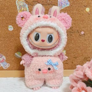 Handmade Labubu Doll Pig Clothes Set  (Doll Not Included)