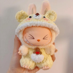 Handmade Labubu Doll Cute Bear Clothes Set  (Doll Not Included)