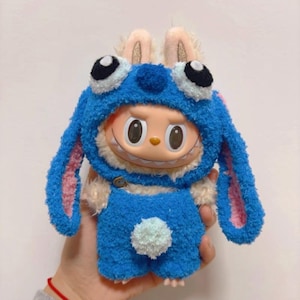 Handmade Labubu Doll Clothes Set - Stitch  (Doll Not Included)
