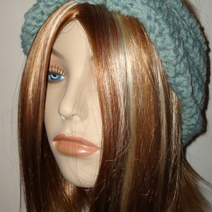 Crochet Mobius Button Headwrap/Headband/Earwarmer/Wool Blended/Warm Winter Headband/Fall-Winter Fashion Accessories image 2