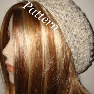 Pattern-Crochet Winter Bulky French Style Beret Tam Hat Pattern(In PDF digital download) May sell finished item