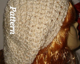 Pattern-Crochet Warm & Soft Homespun Slouchy Tam Beret (PDF Format in digital download)May sell the finished item