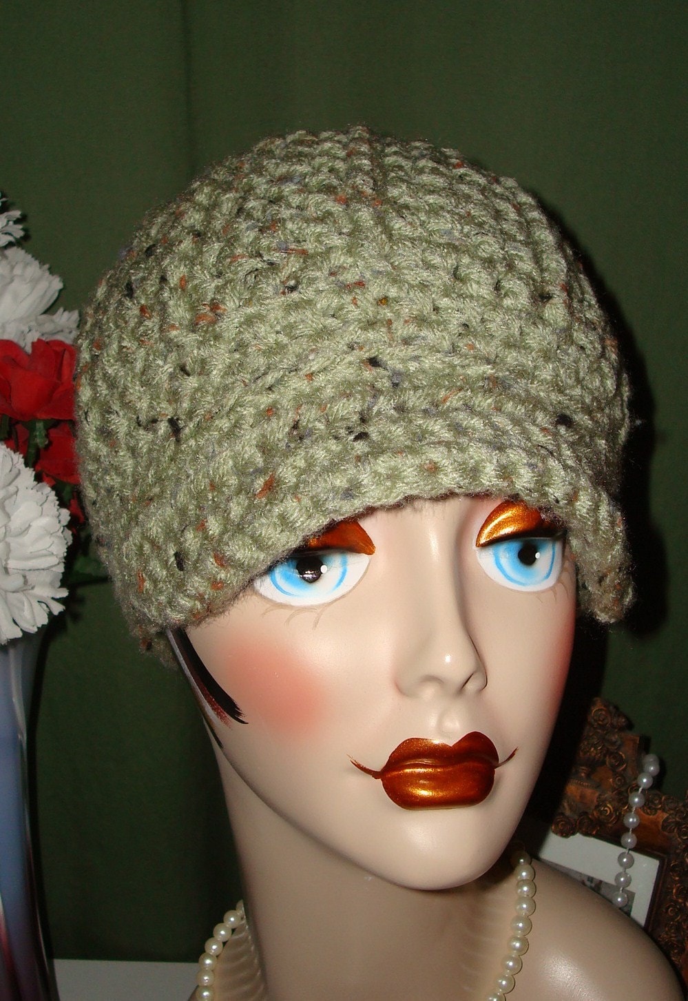 Pattern Crochet Urban Girl Newsboy Cap pattern in PDF Format in Digital Download/may Sell the