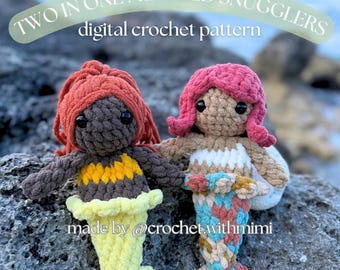 2 in 1 Mermaid Snuggler Digital Crochet Pattern