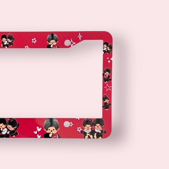 Cute Monkey License Plate Frame - Etsy