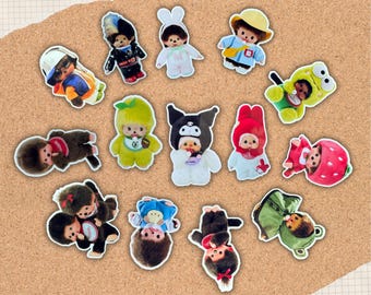 Cute monkey sticker pack