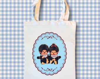 Cute monkey tote bag