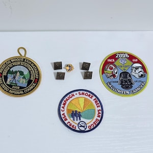 Boy & Cub Scouts Lot of  5 Pins and 3 Patches
