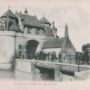 Bruges dos anos 1900 La Porte d'Ostende ou des Baudels