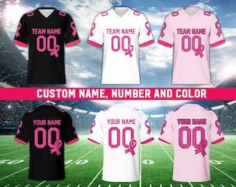 Breast Cancer Awareness Football Jersey / Women's Relaxed Fit
