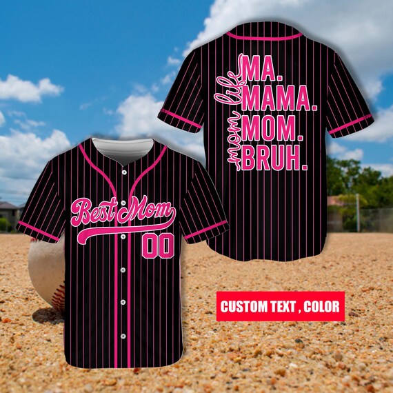 Personalized Name Number Mother's Day Baseball Jersey