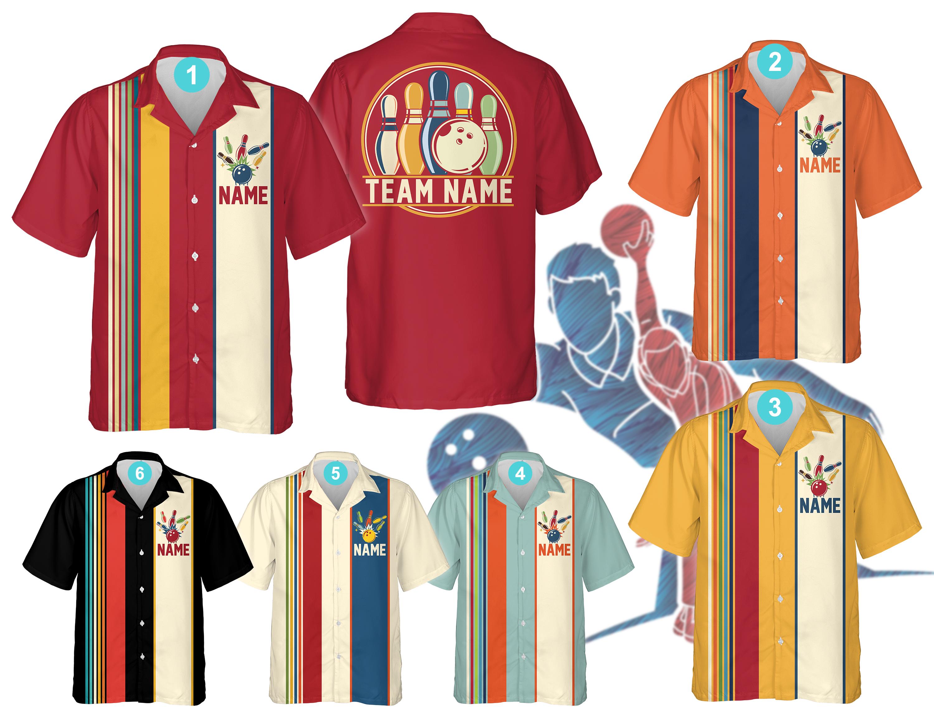 Discover Personalized Name Bowling Hawaiian Shirt