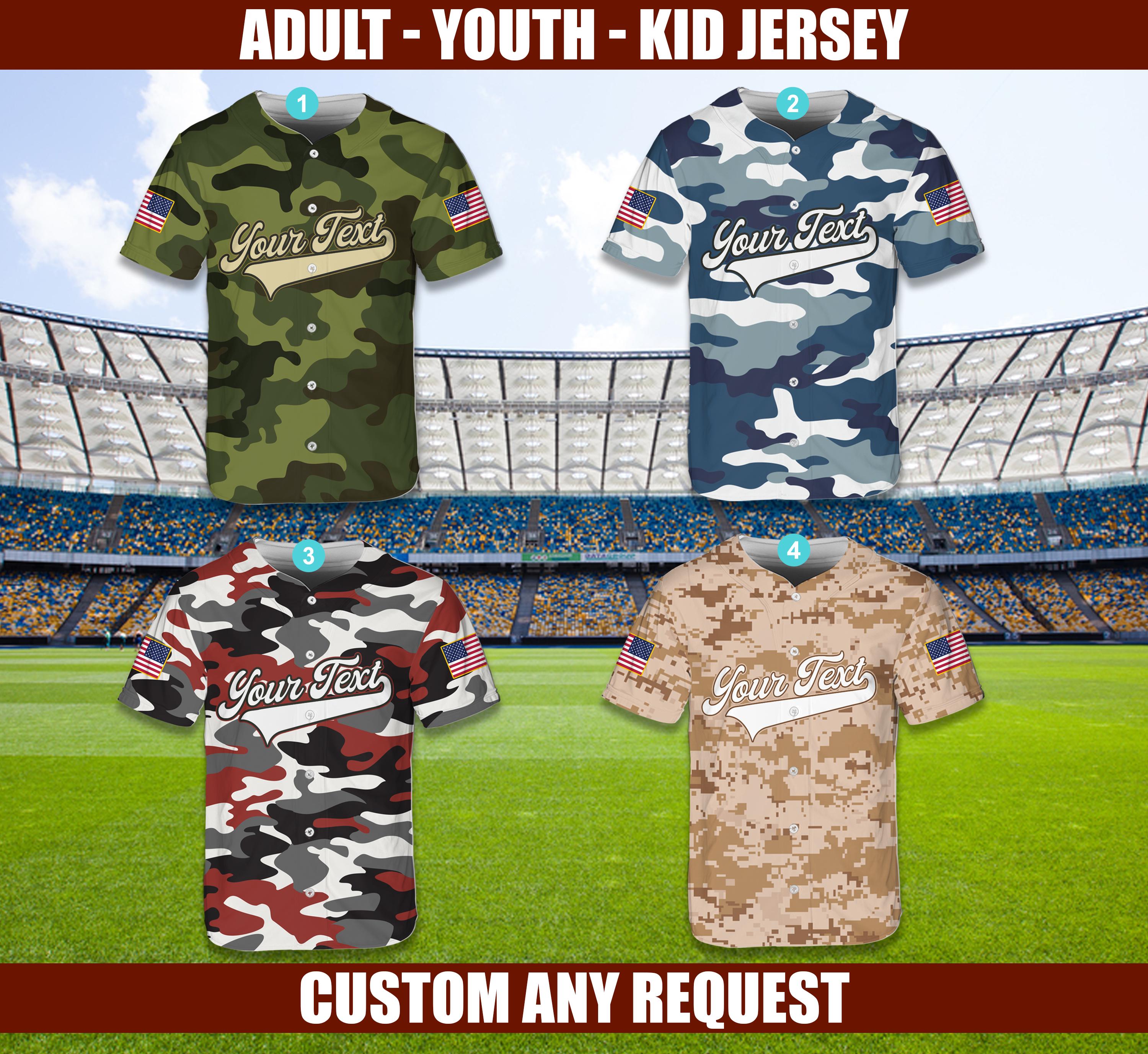 Softball Jersey Camo