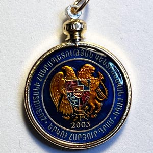 Armenien 200 Dram Handbemalte Münze Medaillon