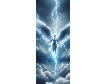 Tappetino yoga in gomma Angelic Lightning: tappetino antiscivolo per esercizi fitness