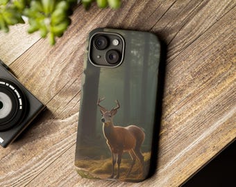 Étui pour portable Forest Deer : coque de portable résistante inspirée de la nature