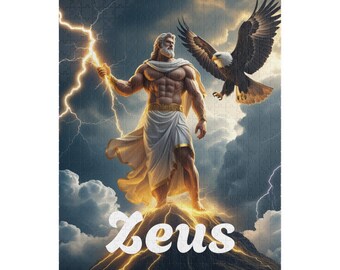 Mythical Zeus Puzzle: 520 Piece Jigsaw for Game Nights - Etsy
