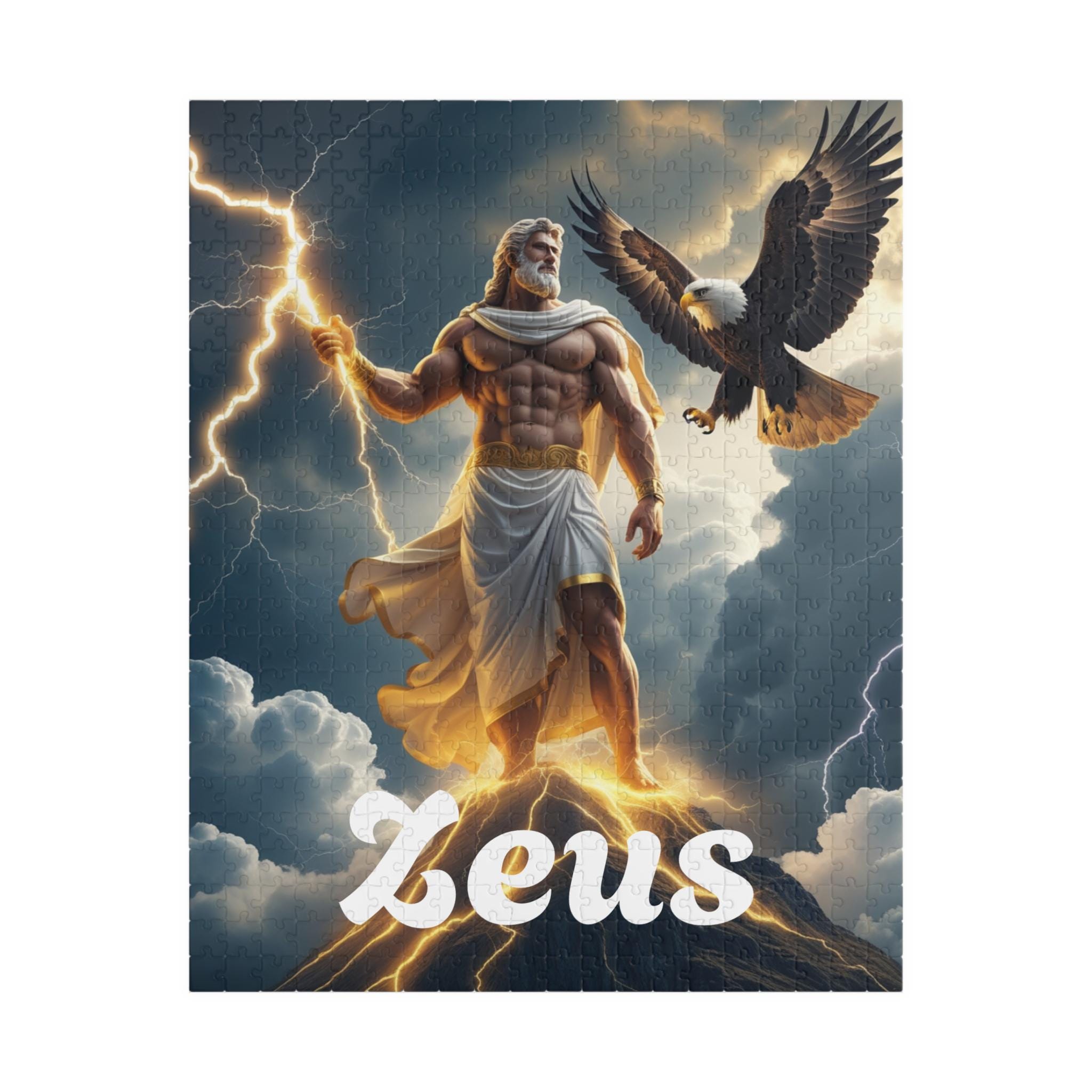 Mythical Zeus Puzzle: 520 Piece Jigsaw for Game Nights - Etsy