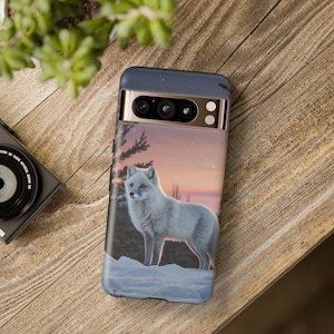 Arctic Fox Phone Case | Tough Cases | Winter Wildlife | Cool Animal Lover Gift | Nature Aesthetic | Custom Phone Cover | Eco-Friendly