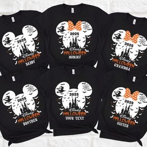 Custom Disney Family Halloween Shirt, Disney Halloween Shirt, Disney Shirt, Halloween Matching Shirts, Halloween Shirts, Disneyland Shirt
