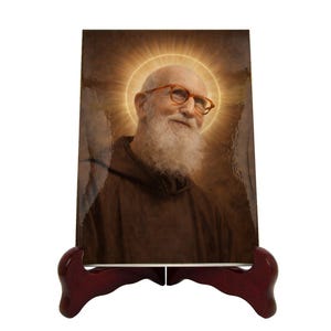 Blessed Solanus Casey Ceramic Icon – Catholic Humility Saint Art, Trust in God Devotional Gift