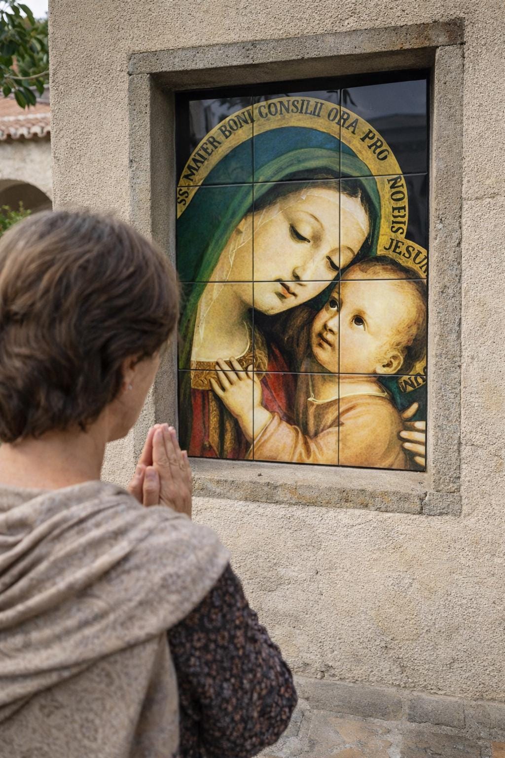 Our Lady of Guadalupe Tile Mural – Catholic Wall Art Virgin Mary Icon ...