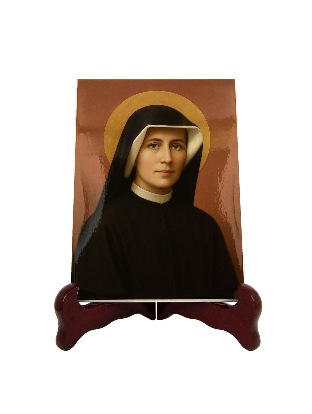 Saint Faustina Ceramic Christian Icon – Religious Plaque Catholic ...