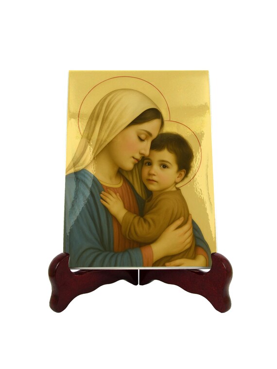 マリアと幼子の陶器製置物とタイルアートセット｜2026年最新】聖母