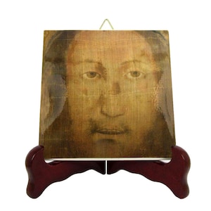 Heiliges Gesicht von Manoppello katholische Ikone - Religiöse Gedenktafel, Heilige christliche Kunst
