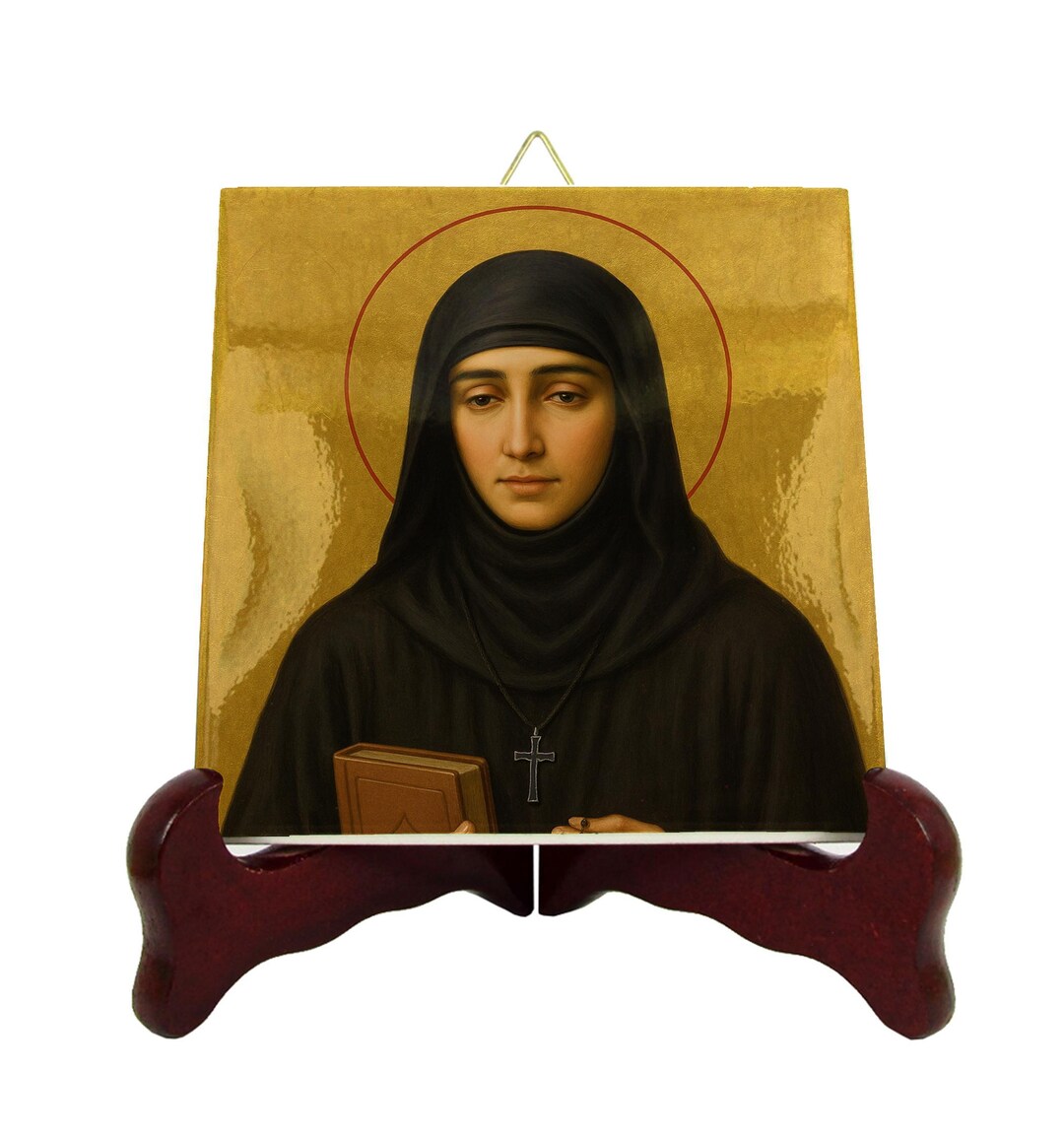 Saint Rafqa Ceramic Icon – Lebanese Catholic Saint Wall Art, Maronite ...