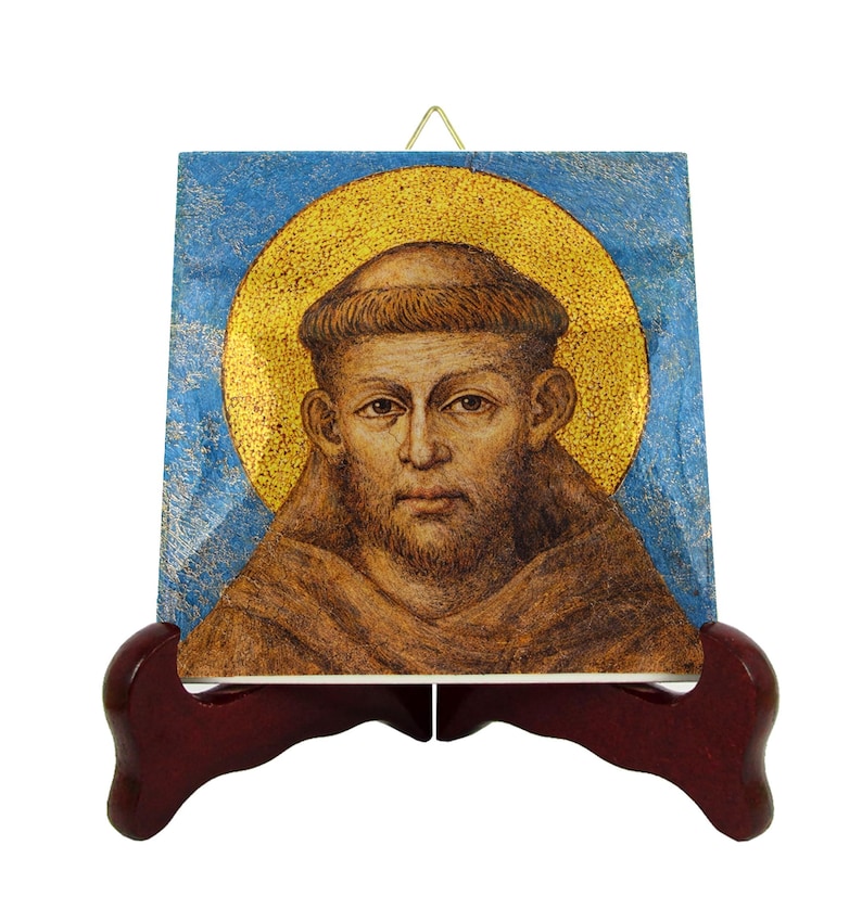 Saint Francis of Assisi Ceramic Icon – Inspired by Cimabue Catholic Art ...