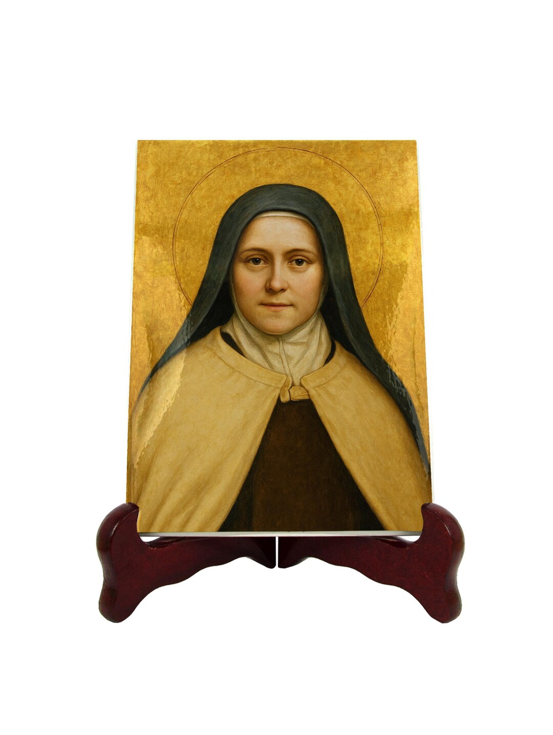 Saint Therese of Lisieux Ceramic Icon, Religious Icon, Catholic Wall ...