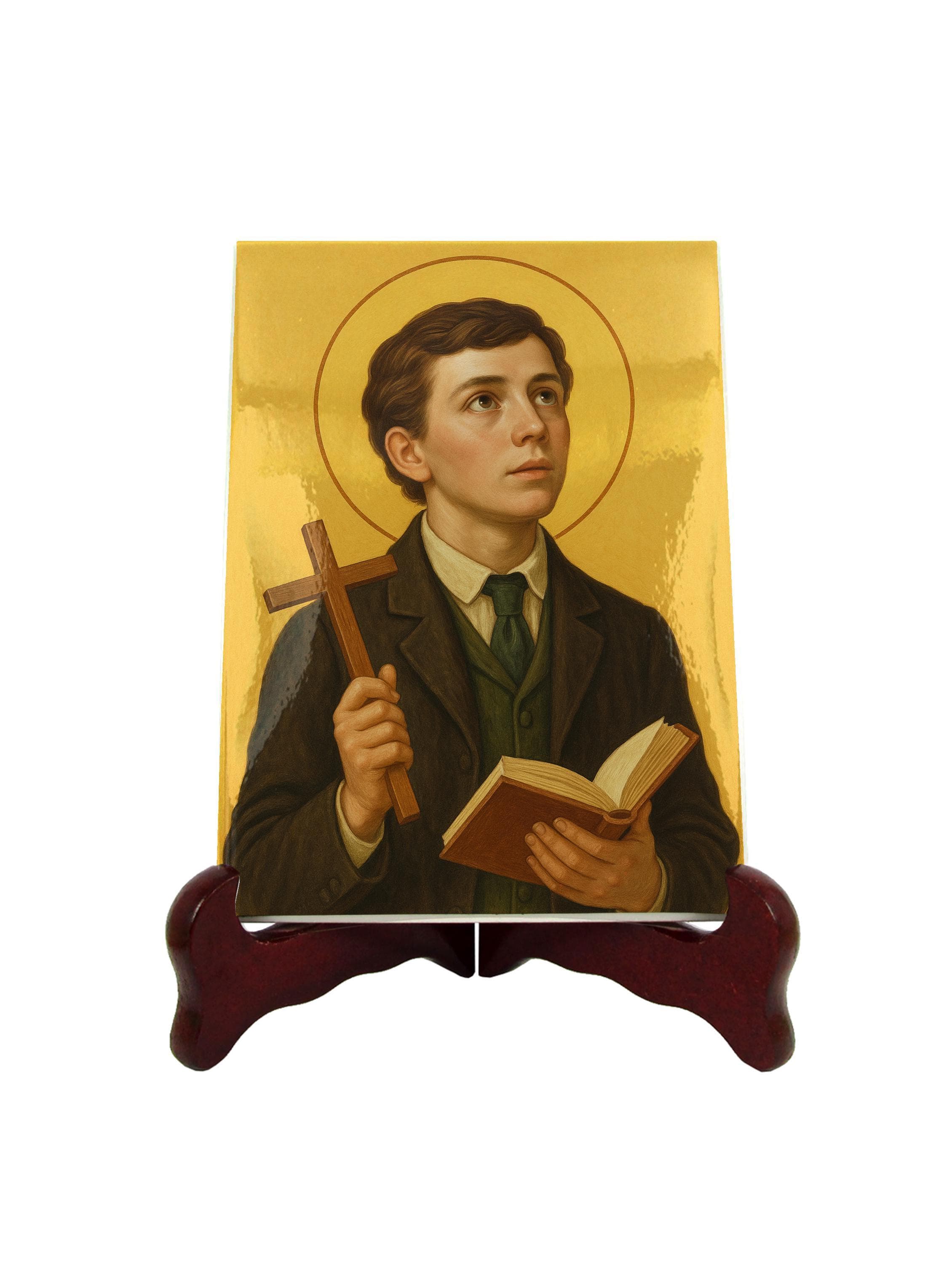Saint Dominic Savio Ceramic Icon – Catholic Youth Saint Wall Art ...
