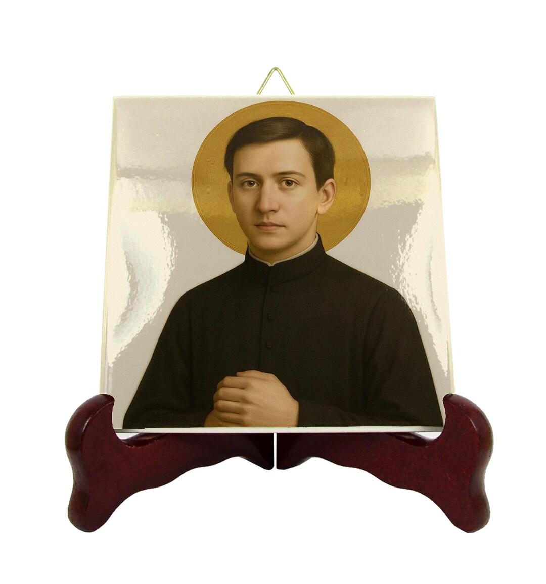 Saint Stanislaus Kostka Religious Art Ceramic Icon, Jesuit Novice Saint ...