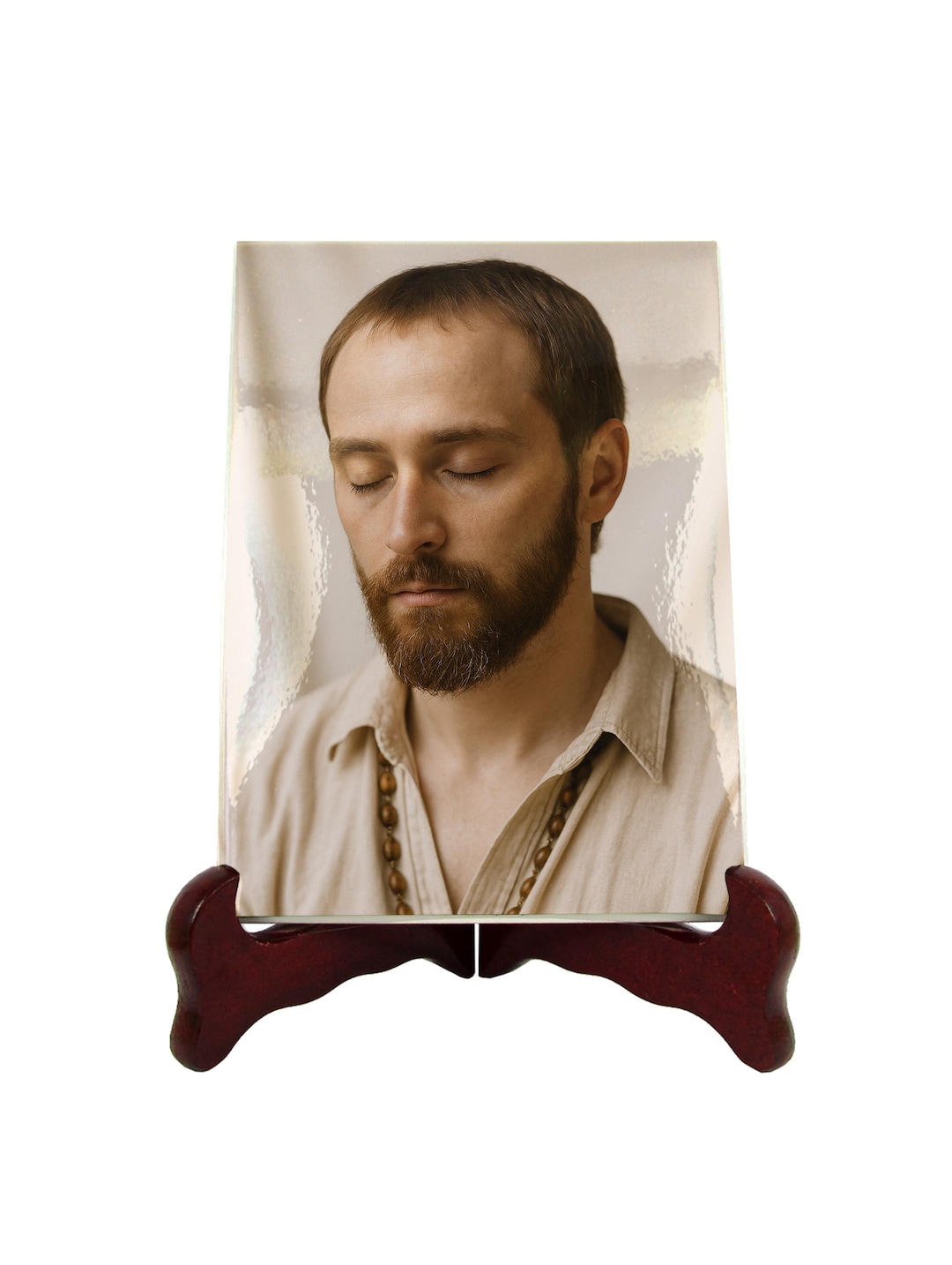 Saint Benedict Joseph Labre Ceramic Icon: Photorealistic Catholic Home ...