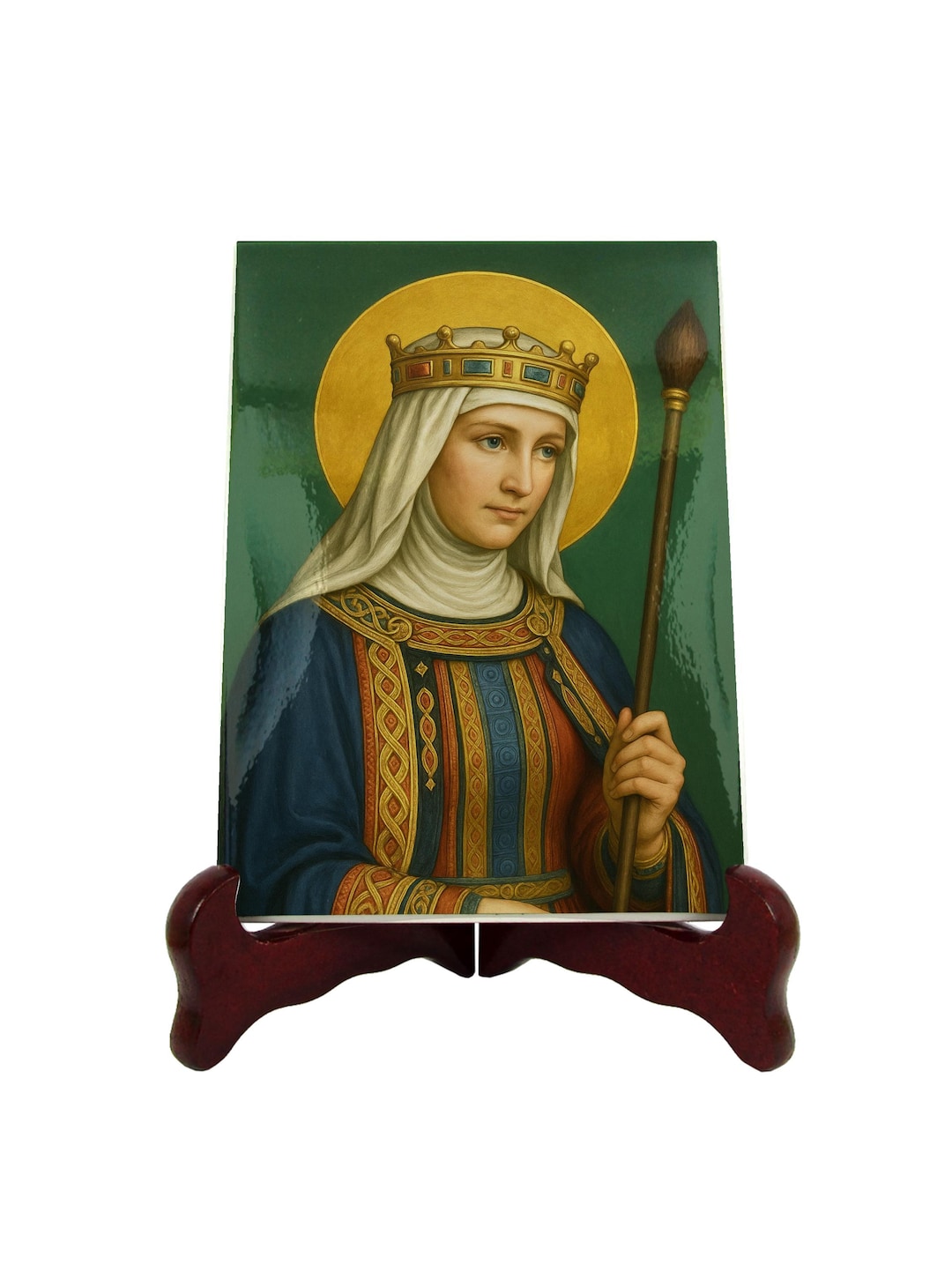 Sint Mathilda Icon Saint Matilda of Ringelheim Ceramic Icon – Catholic Gift, Holy Queen ...